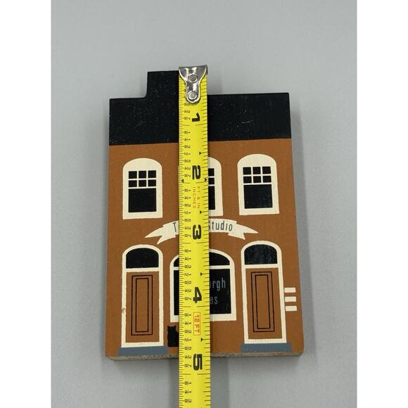 1985 Cats Meow Edinburgh Times Tintype Studio Series III Village Shelf Sitter - Picture 5 of 6